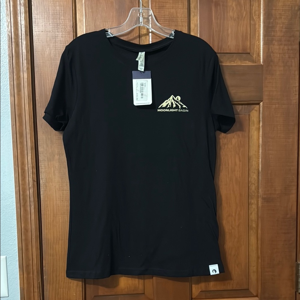 Black Short Sleeve Crew Neck Tee